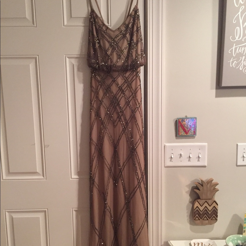 Adrianna Papell beaded blouson dress